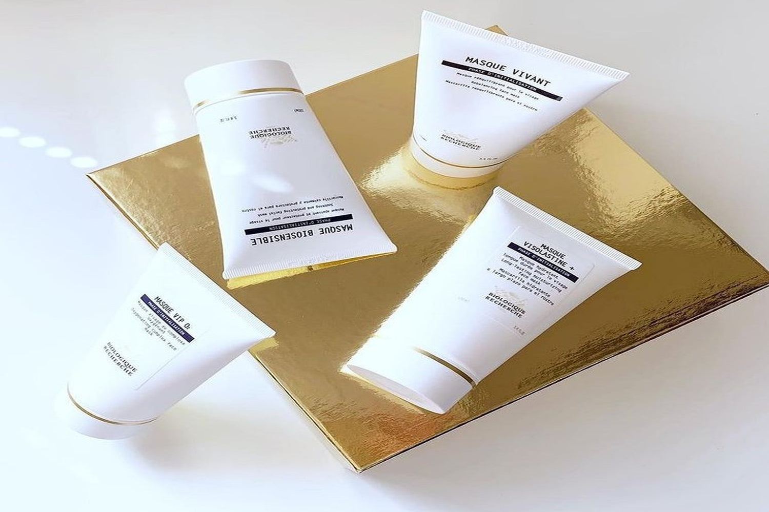 Masky Biologique Recherche – Masque Vivant,  Biosensible, VIP O2, Visolastine – pleťové masky